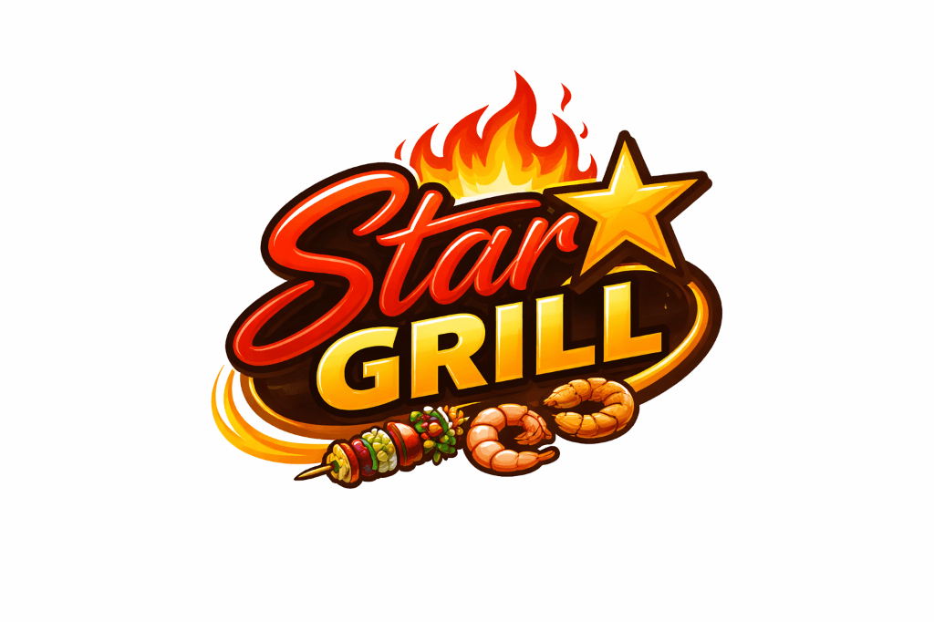 Minimalist food truck, fresh ingredients, vibrant grilled dishes Minimalist food truck, fresh ingredients, vibrant grilled dishes